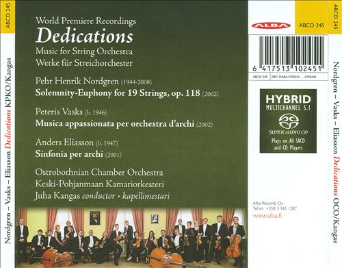 Dedications cover art