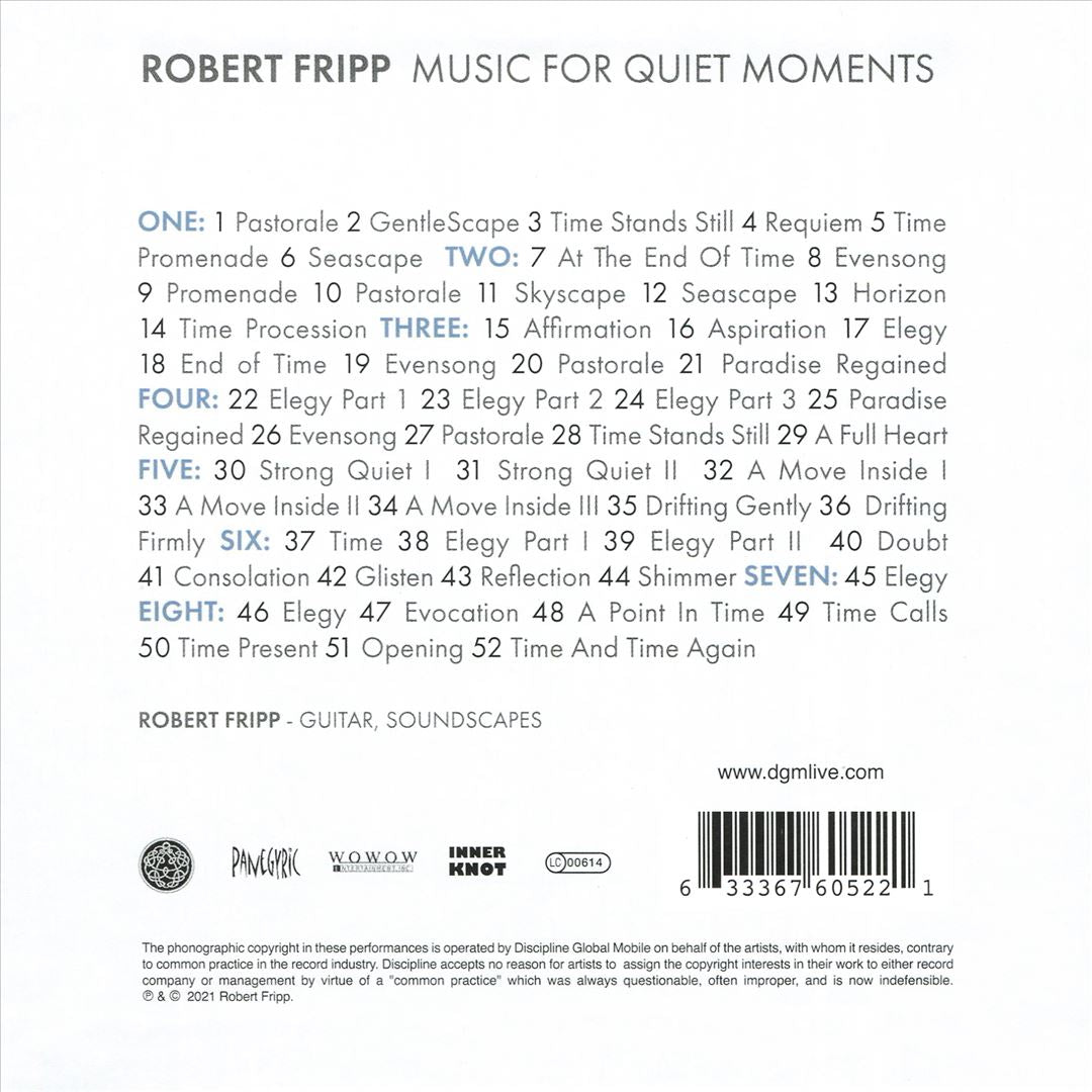Music for Quiet Moments cover art