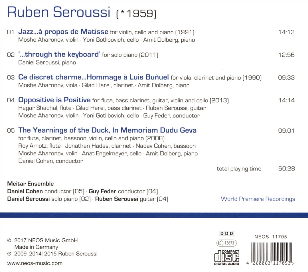 Ruben Seroussi: Chamber Music cover art