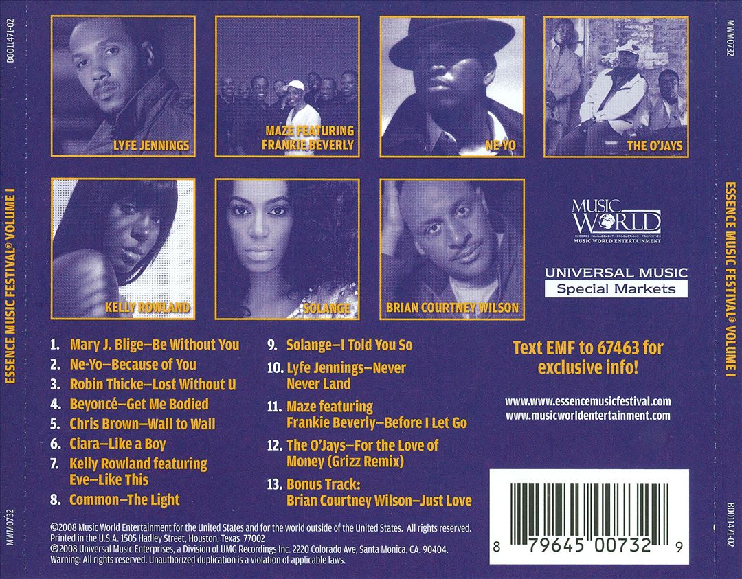Essence Music Festival, Vol. 1: Songs from Our Triumphant Return to New Orleans cover art