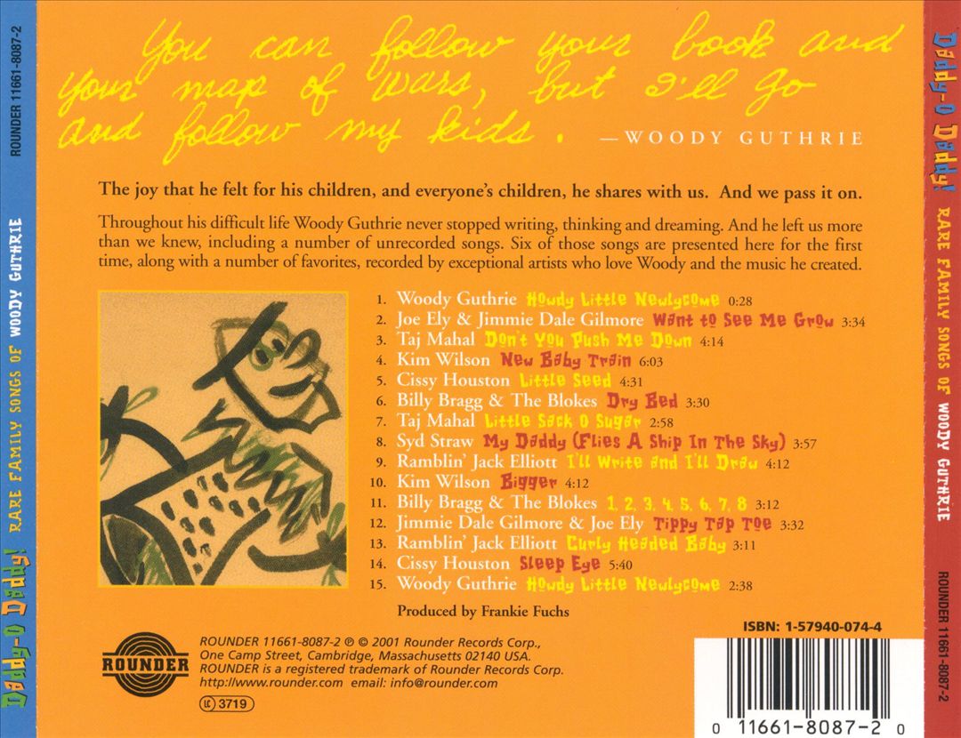 Daddy-O Daddy!: Rare Family Songs of Woody Guthrie cover art