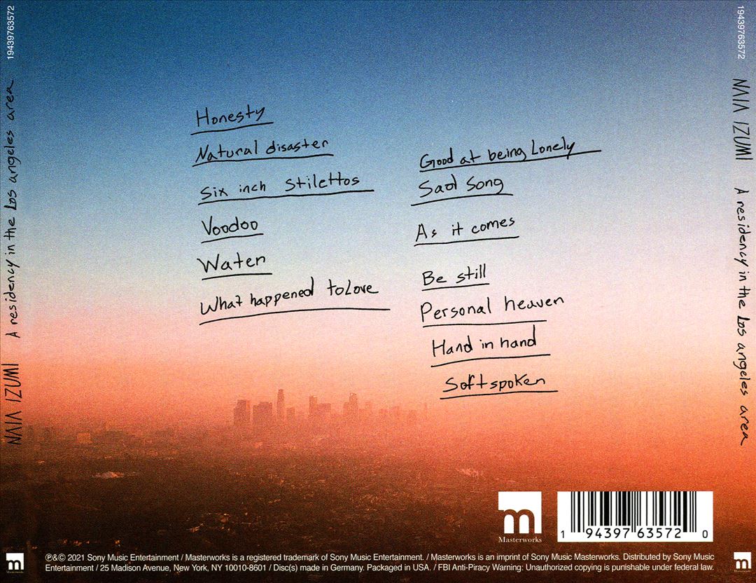 Residency in the Los Angeles Area cover art