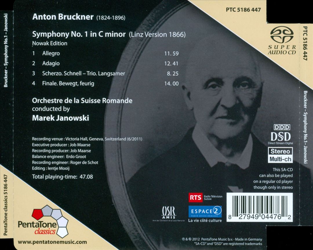 Anton Bruckner: Symphony No. 1 in C minor cover art