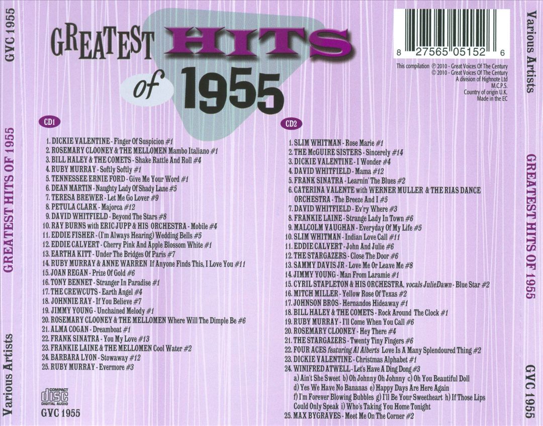 Greatest Hits of 1955 cover art