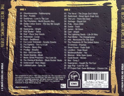 Best Anthems...Ever! [2000] cover art