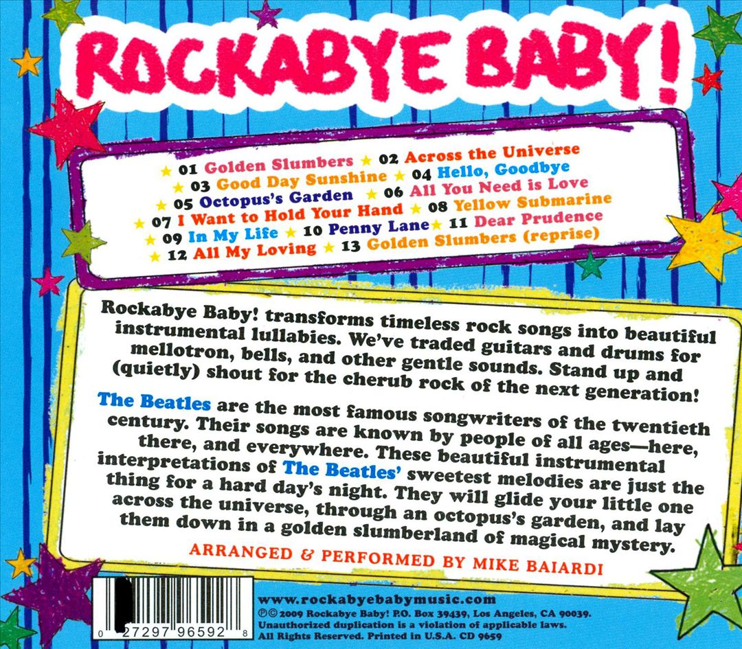 Rockabye Baby! More Lullaby Renditions of the Beatles cover art