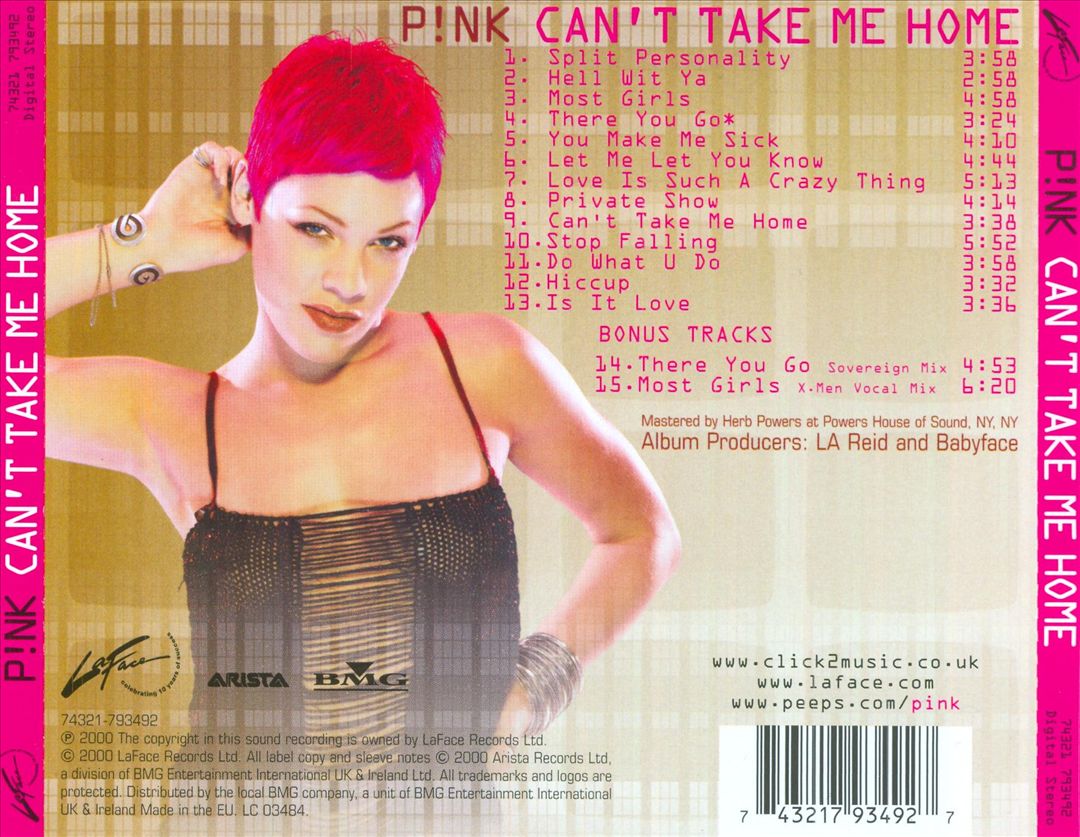 Can't Take Me Home [UK] cover art