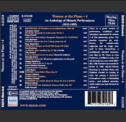 Women at the Piano, Vol. 4 cover art
