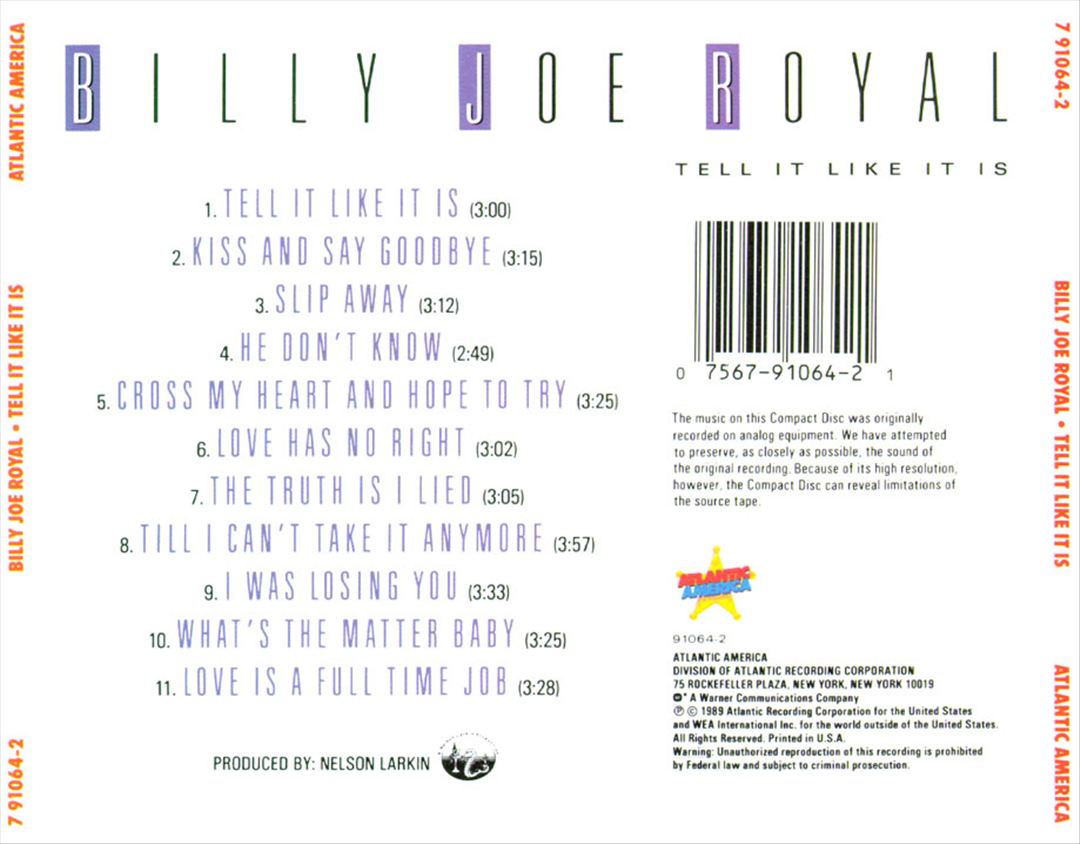 Tell It Like It Is cover art