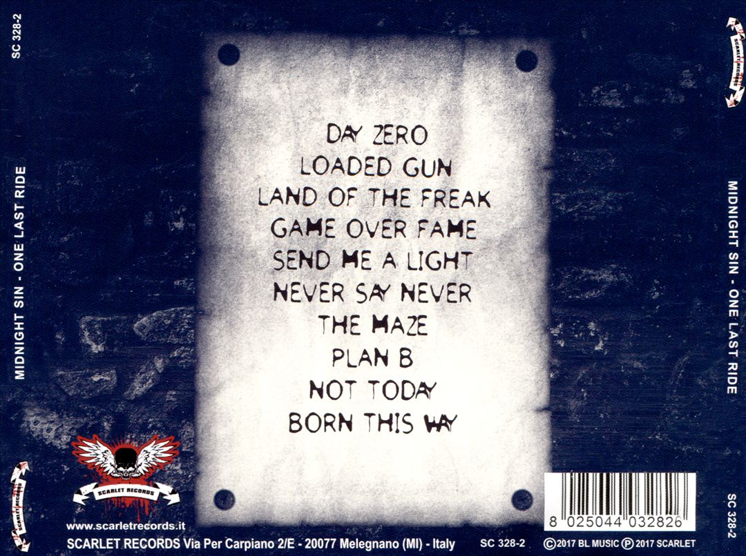 One Last Ride cover art