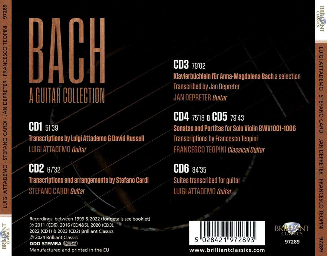 Bach: A Guitar Collection cover art