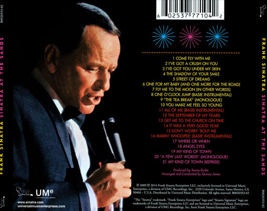 Sinatra at the Sands cover art