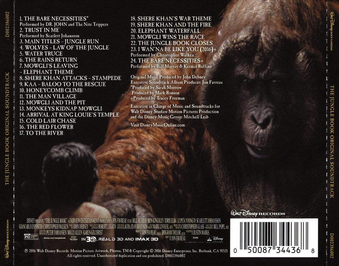 Jungle Book [2016] [Original Motion Picture Soundtrack] cover art