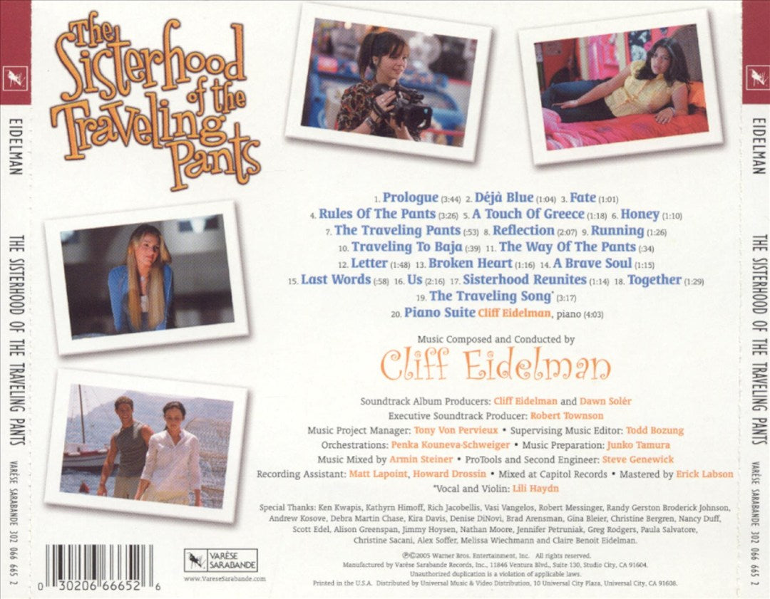 Sisterhood of the Traveling Pants [Original Motion Picture Score] cover art
