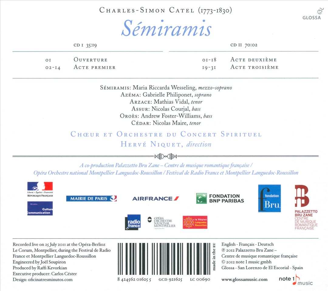 Charles-Simon Catel: Sémiramis cover art