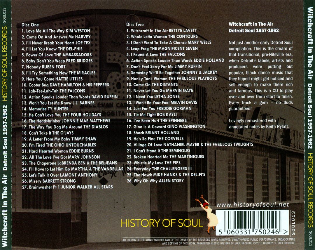 Witchcraft in the Air: Detroit Soul 1957-1962 cover art