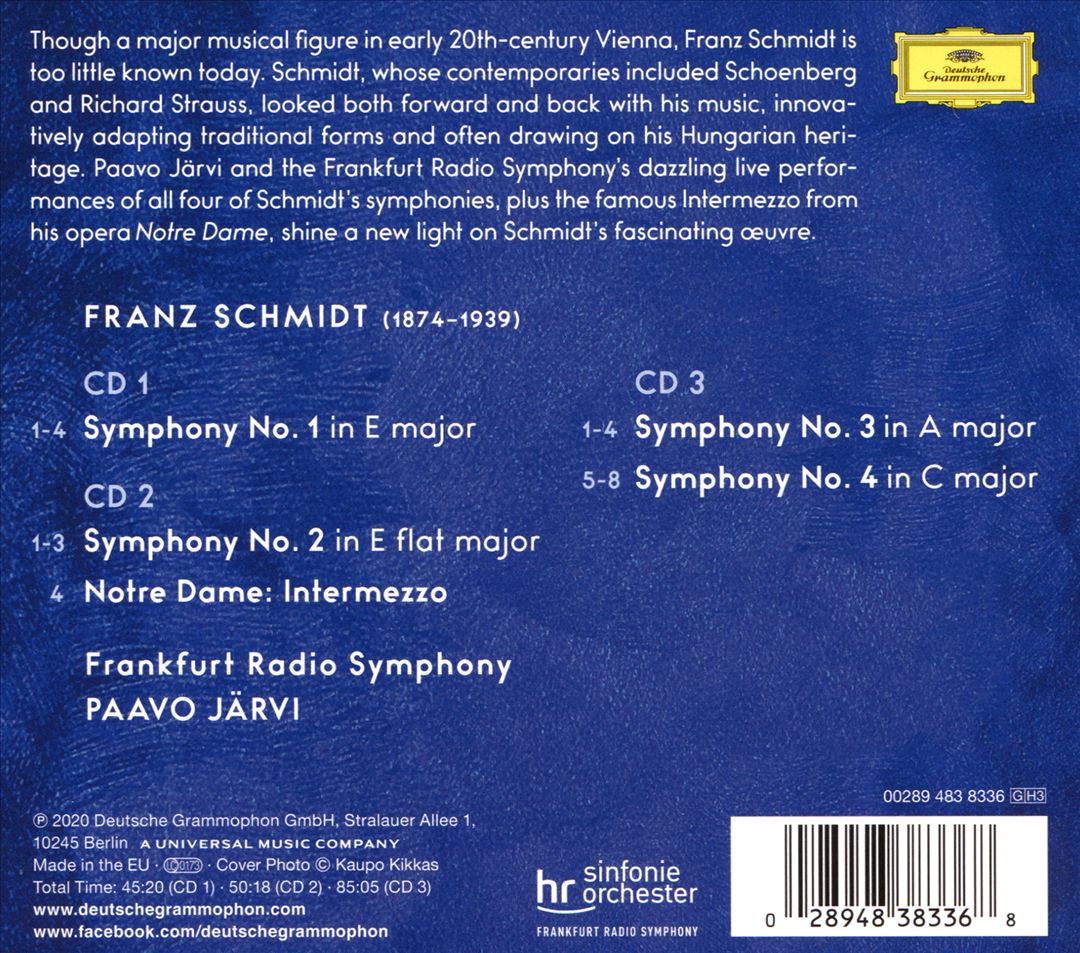 Franz Schimdt: Complete Symphonies cover art