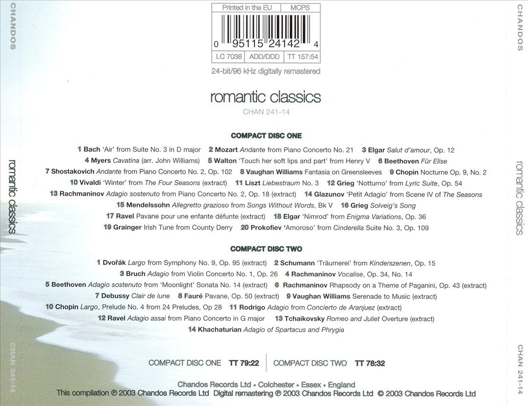 Romantic Classics [Chandos] cover art