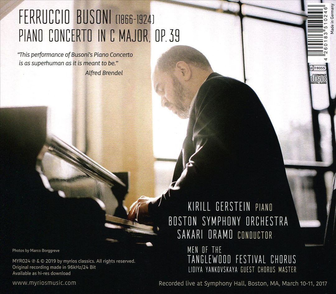 Busoni: Piano Concerto cover art