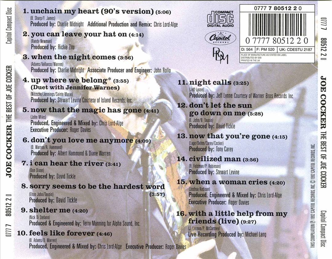 Best of Joe Cocker [Capitol] cover art