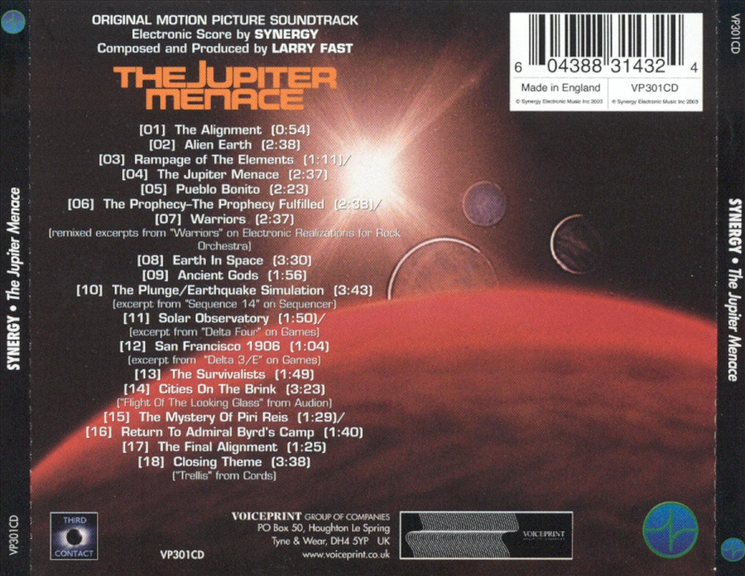Jupiter Menace [Original Motion Picture Soundtrack] cover art