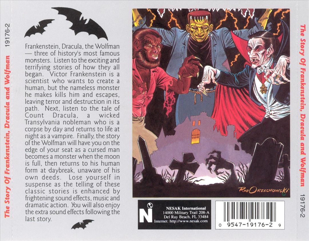 Story of Frankenstein, Dracula and the Wolfman cover art