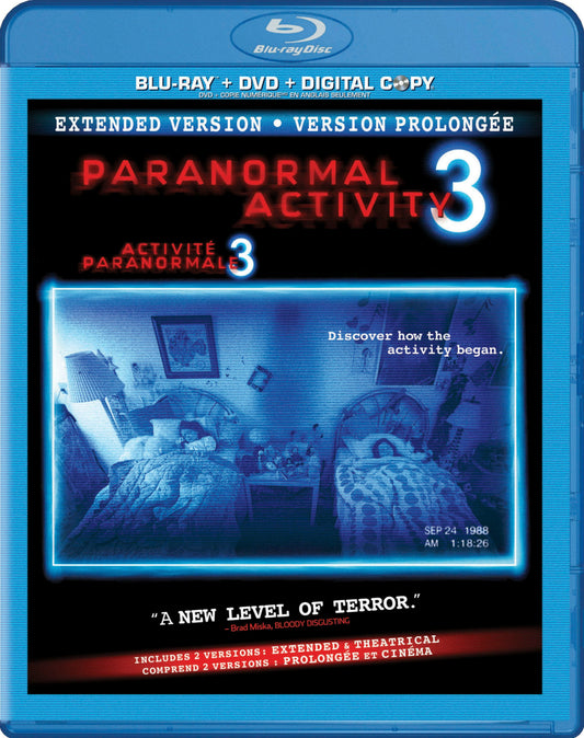 Paranormal Activity 3 [Blu-ray/DVD] [Includes Digital Copy] cover art