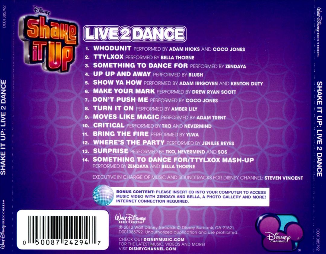 Shake It Up: Live 2 Dance cover art