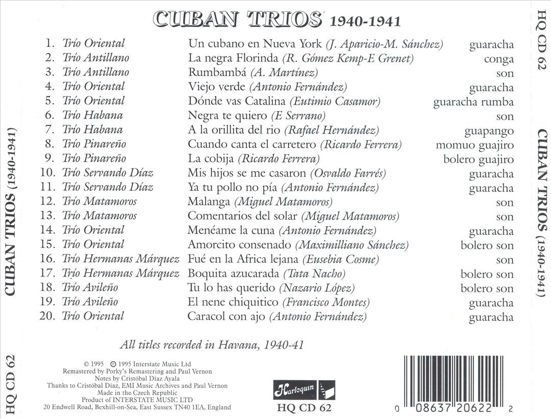 Cuban Trios (1940-1941) cover art