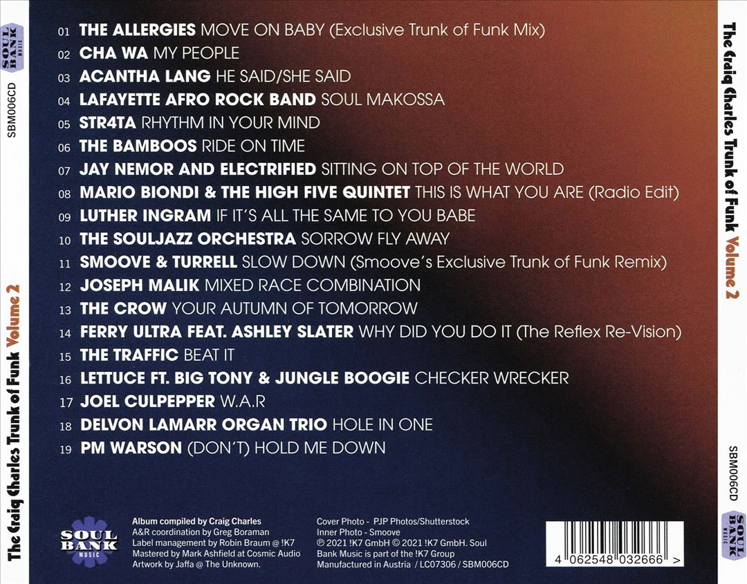 Craig Charles Trunk of Funk, Vol. 2 cover art