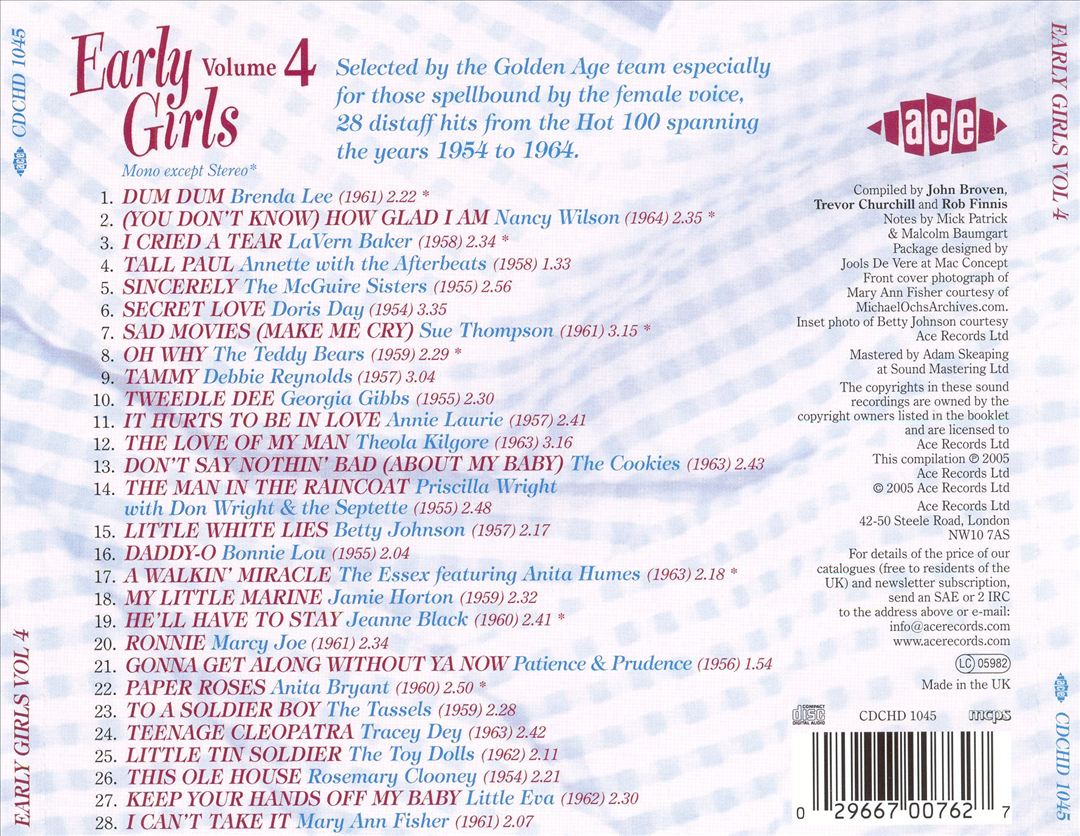 Early Girls, Vol. 4 cover art