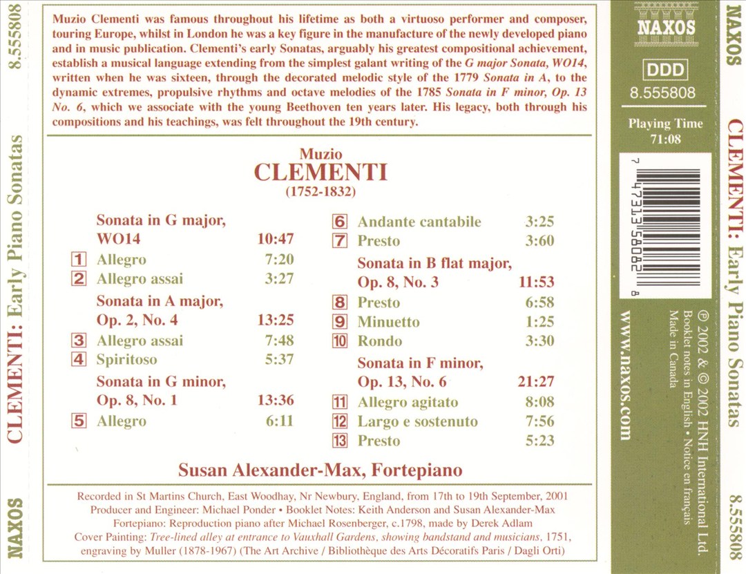 Clementi: Early Piano Sonatas cover art