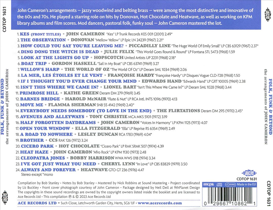 Folk, Funk & Beyond: The Arrangements of John Cameron cover art