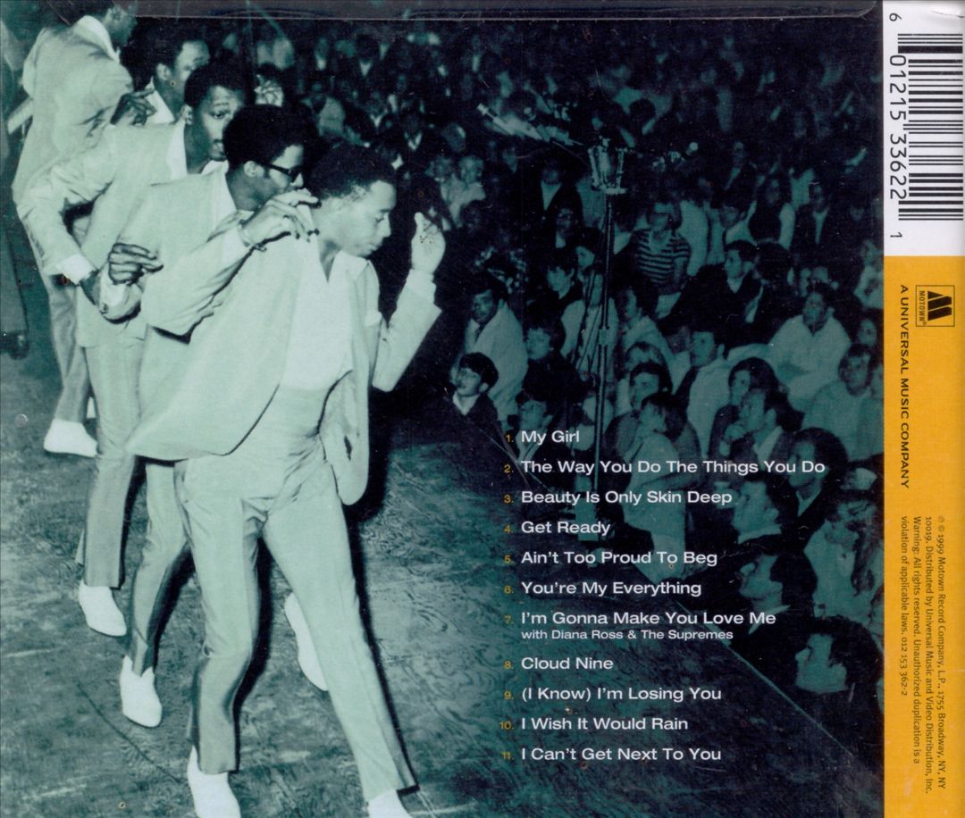 20th Century Masters: The Millennium Collection:  Best of the Temptations, Vol.1 - The '60s cover art