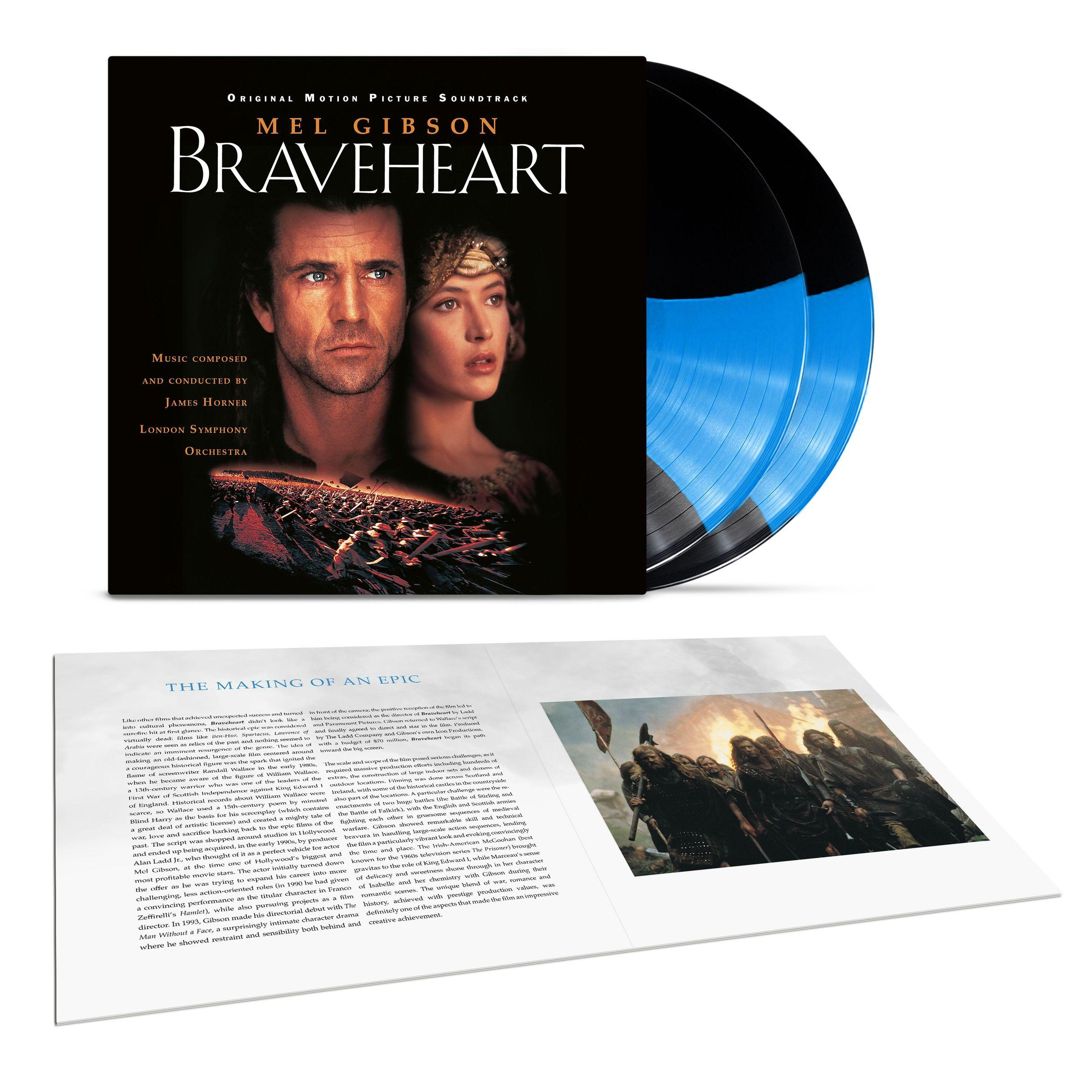 Braveheart [Original Motion Picture Soundtrack] [30th Anniversary Blue Stripe Vinyl] cover art