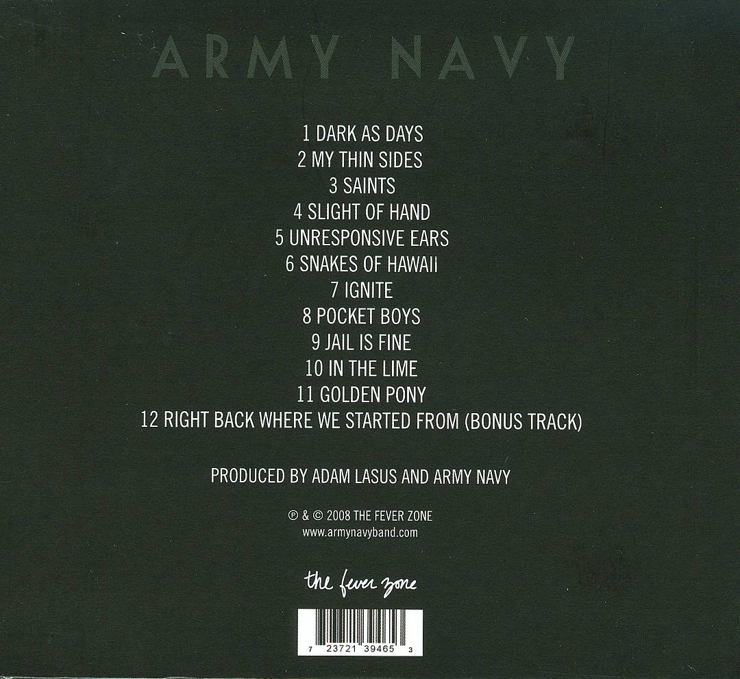 Army Navy cover art