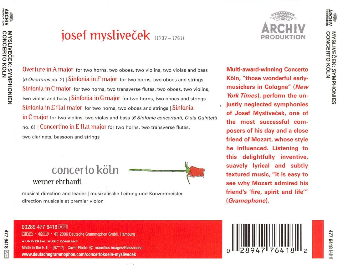 Il Divino Boemo: Josef Myslivecek Symphonies cover art
