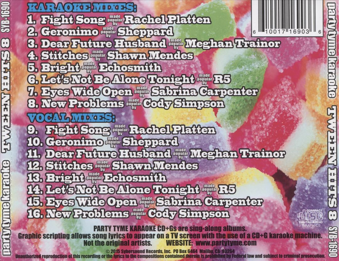 Party Tyme Karaoke: Tween Hits, Vol. 8 cover art