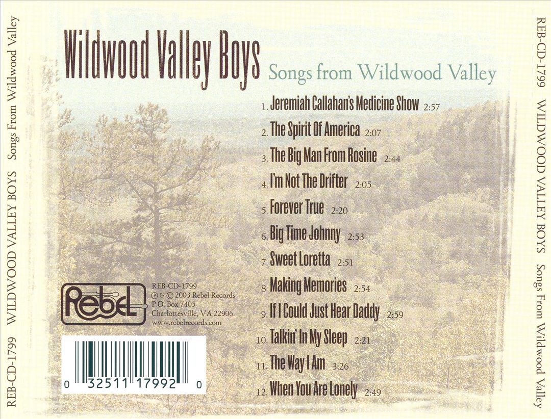 Songs from Wildwood Valley cover art