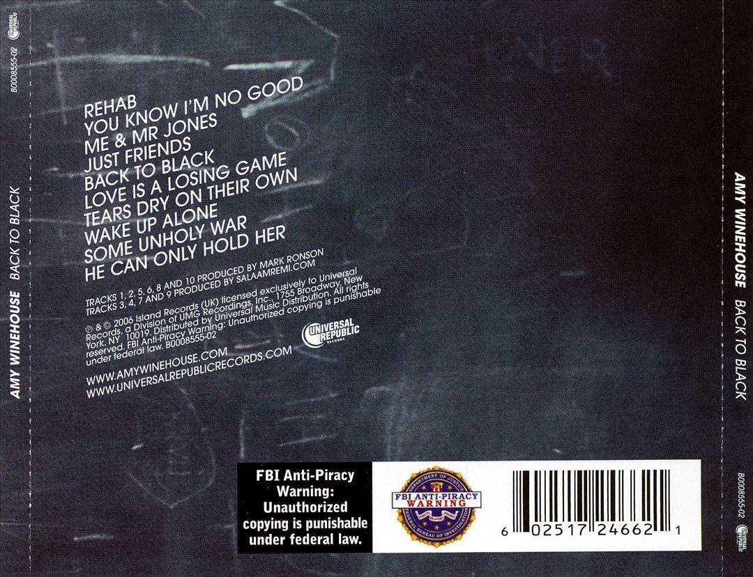 Back to Black cover art