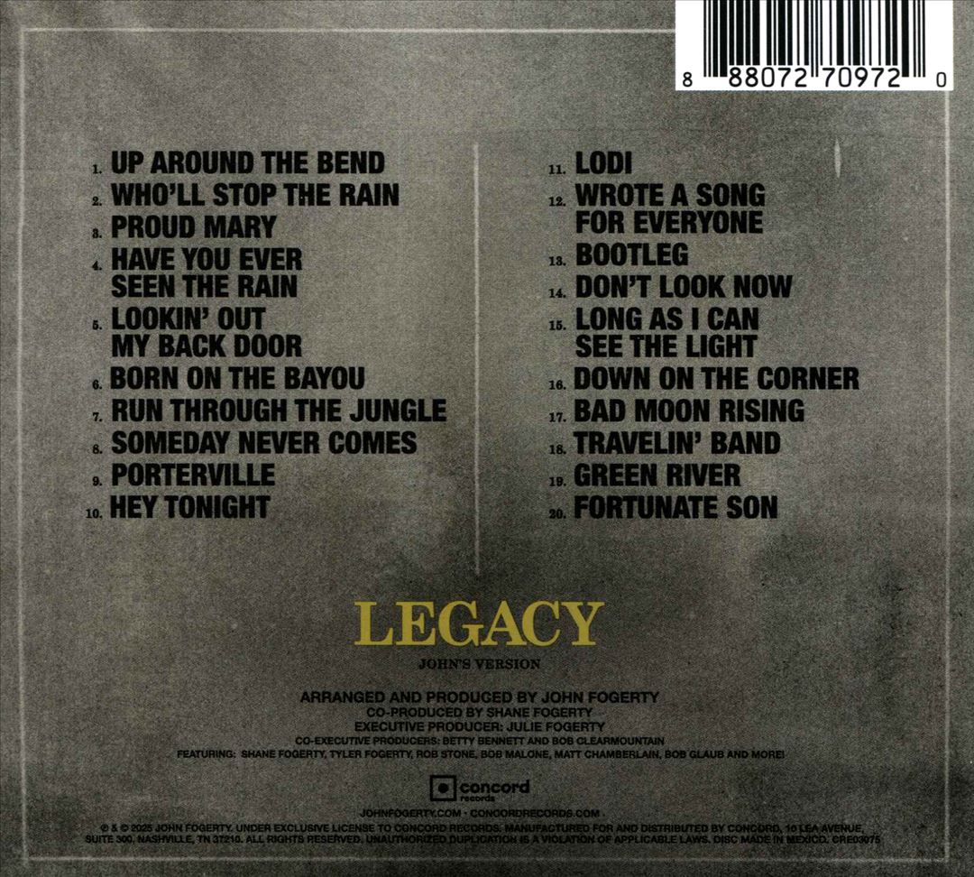 Legacy: The Creedence Clearwater Revival Years cover art