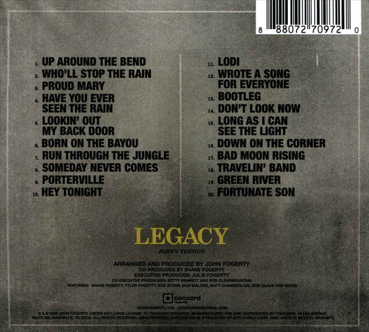 Legacy: The Creedence Clearwater Revival Years cover art