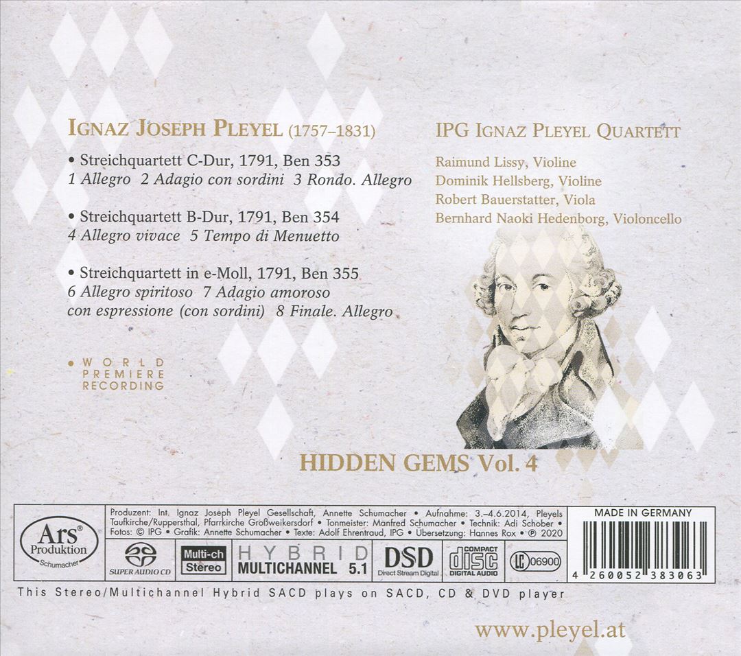 Ignaz Joseph Pleyel: Hidden Gems, Vol. 4 cover art
