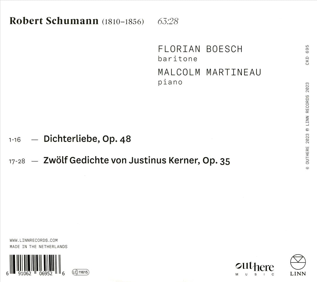 Robert Schumann: Dichterliebe; Kerner Lieder cover art