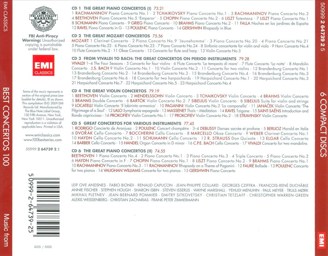 100 Best Concertos cover art