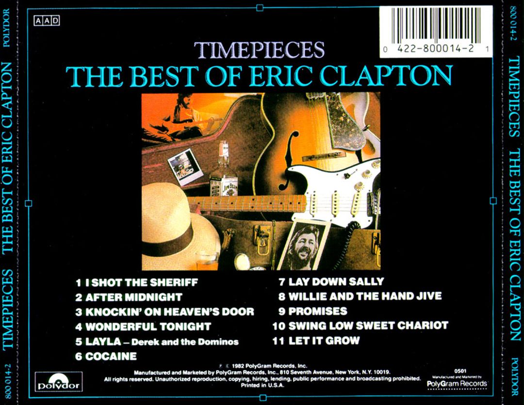 Time Pieces: The Best of Eric Clapton cover art
