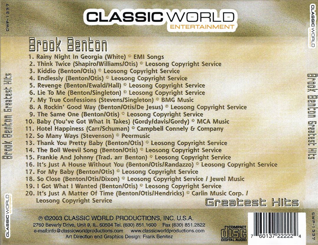Greatest Hits [Classic World] cover art