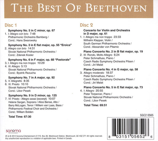 Best of Beethoven [Sonoma] cover art