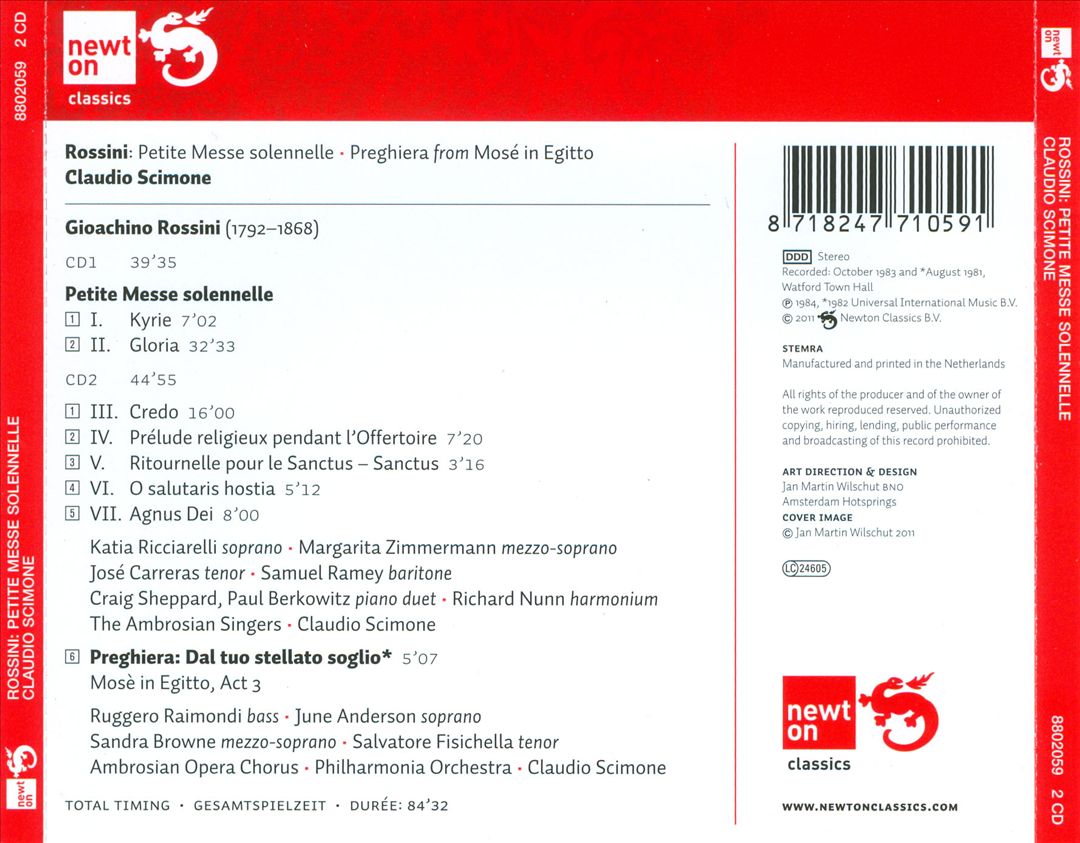Rossini: Petite Messe Solennelle; Preghiera cover art