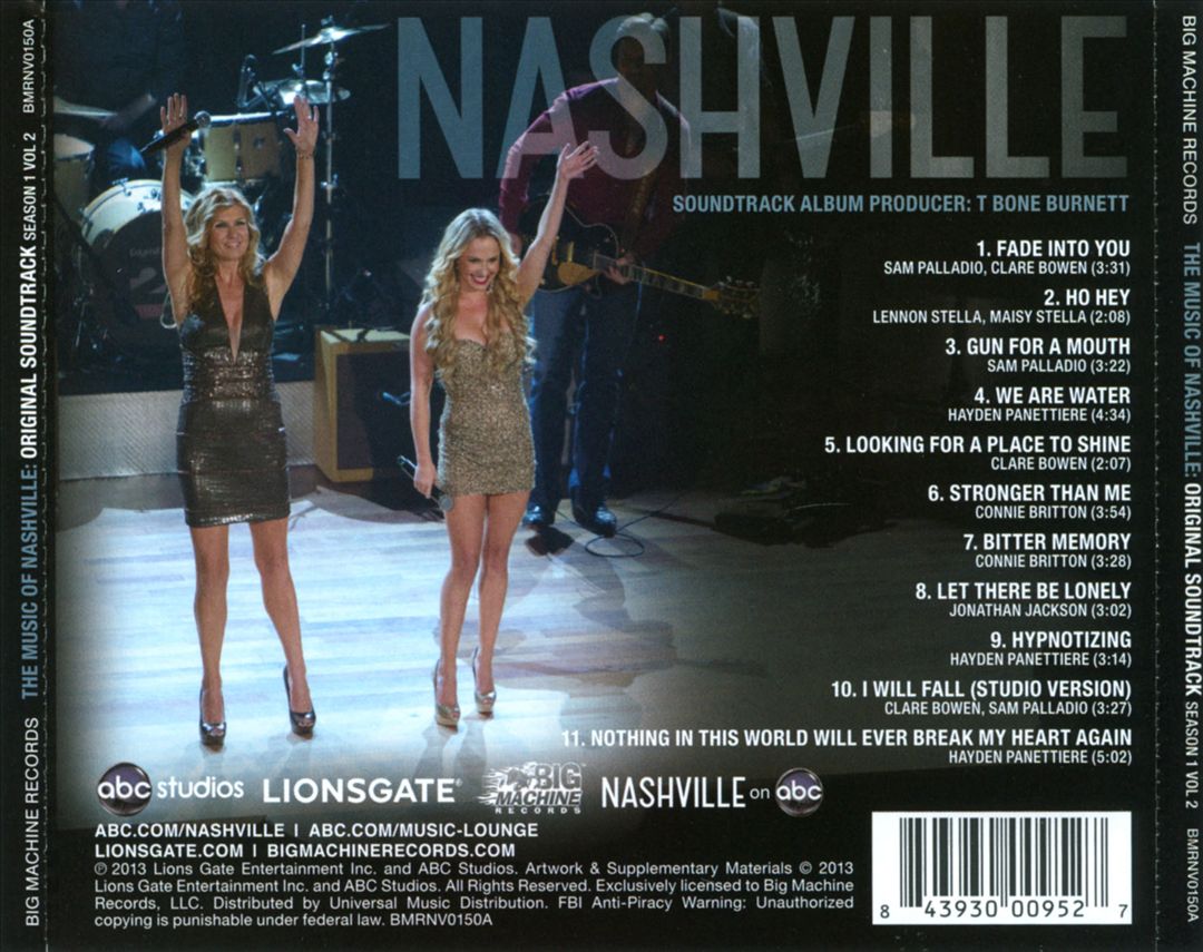 Music of Nashville: Season 1, Vol. 2 cover art